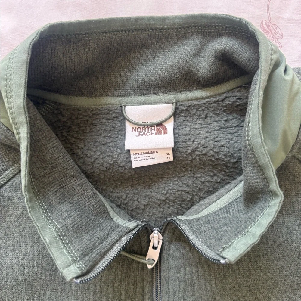The North Face | Gordon Lyons Men's Full-Zip Olive Green Fleece Jacket - XL